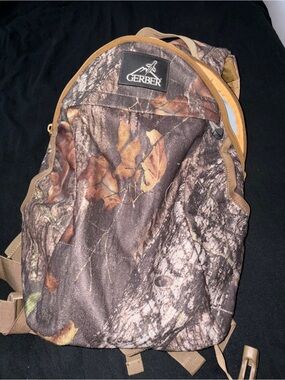 Gerber Men's Camo Backpack in Brown and Tan